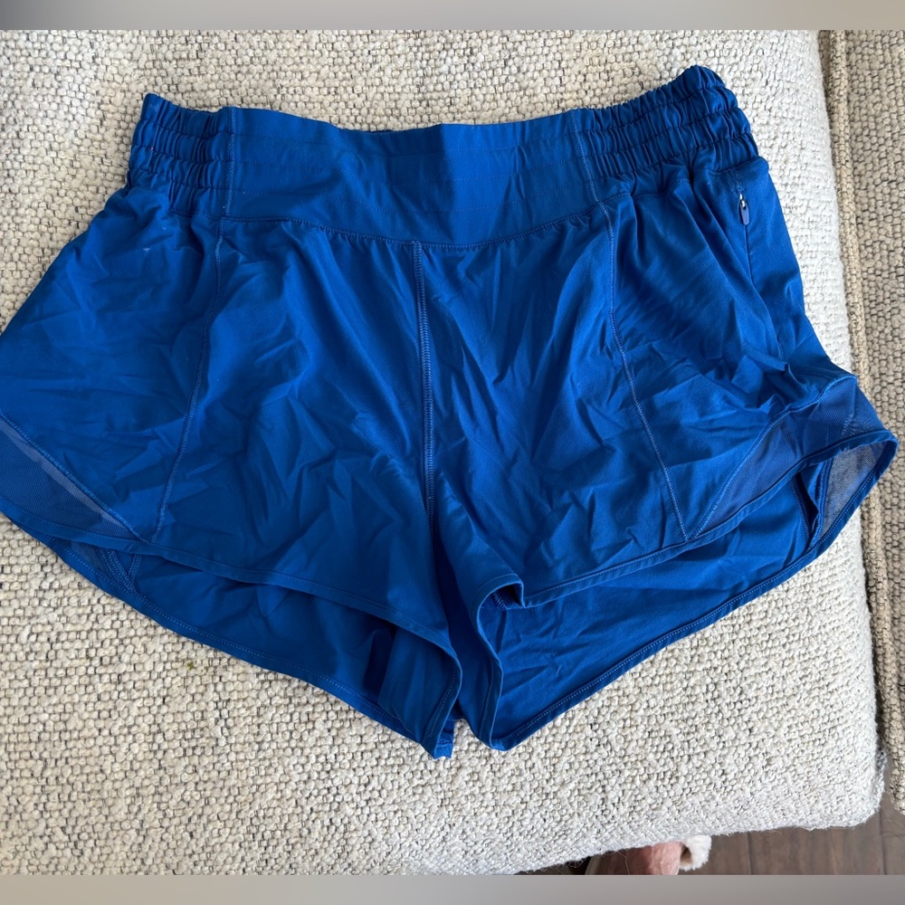 LULU LEMON Women's Blue Athletic Shorts  SIZE 8